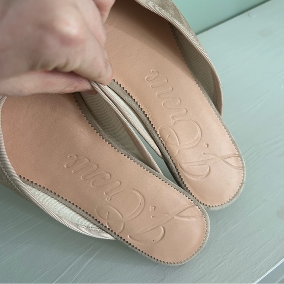 J. Crew Zoe ballet mule in suede light pink ribbon and nude - Picture 3 of 6